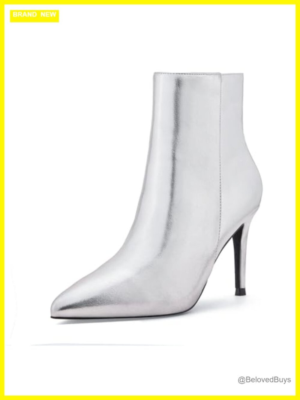 Pointed Toe Side Zipper Stiletto Ankle Booties for Women